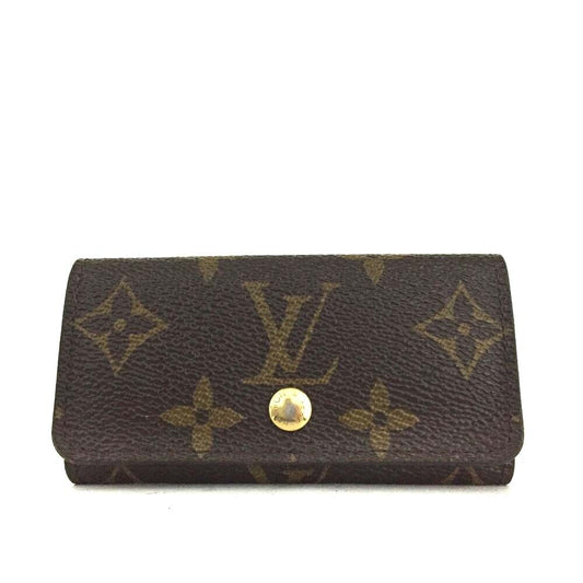 LOUIS VUITTON Monogram Key Holder 4 CT0178
