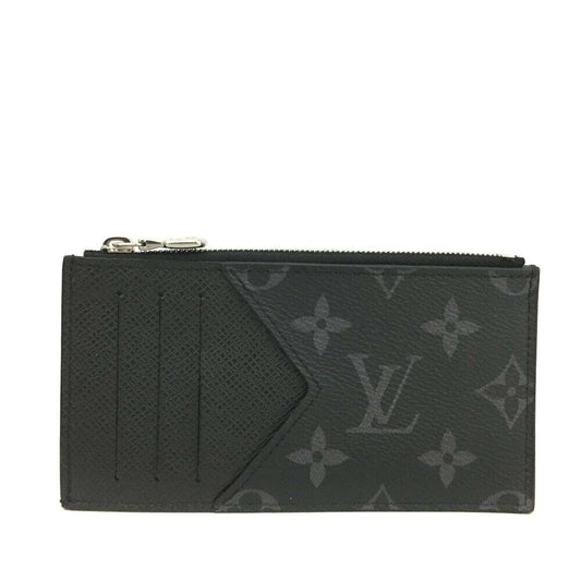 LOUIS VUITTON Taigarama Coin Card Holder Black