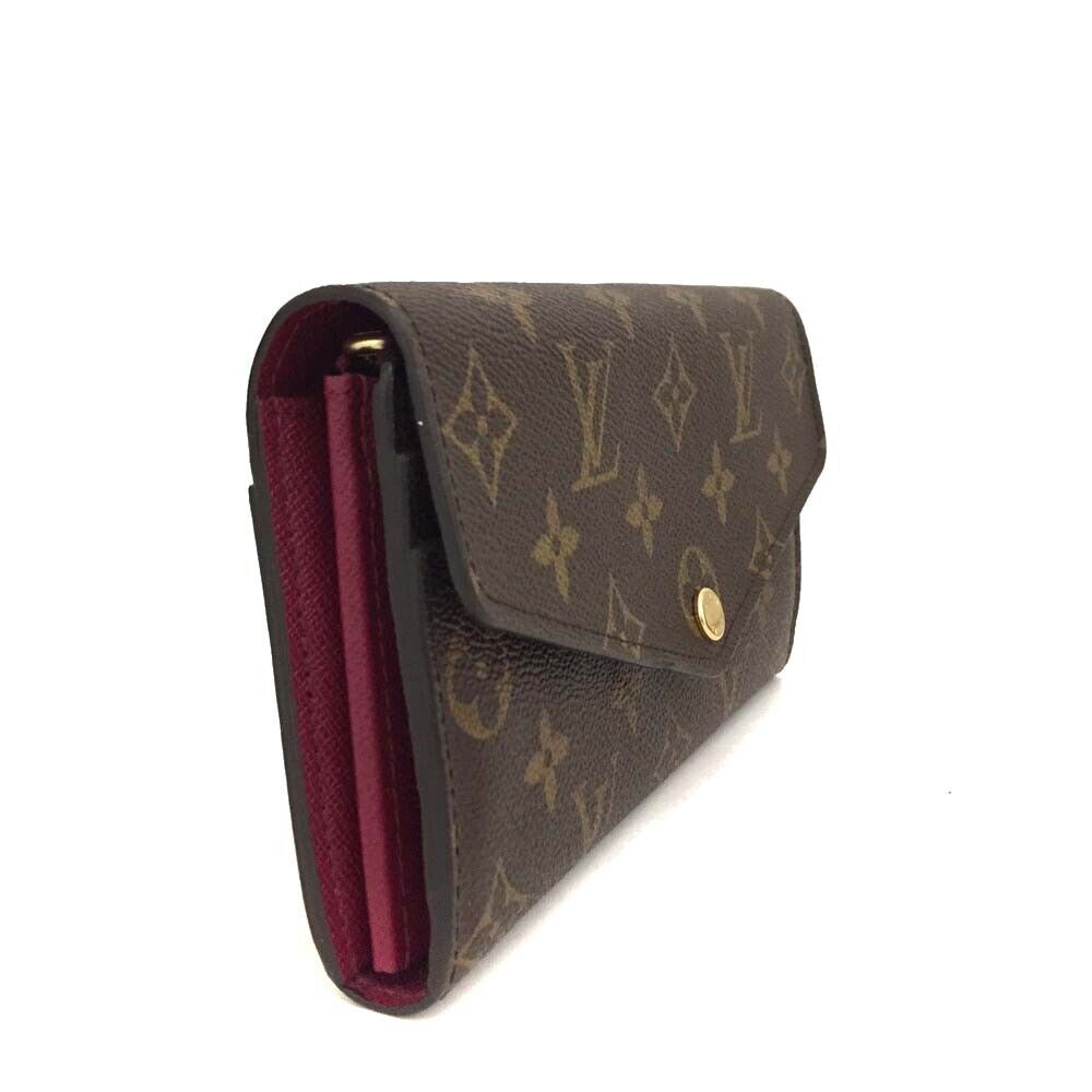 LOUIS VUITTON Monogram Sarah Wallet Fuchsia