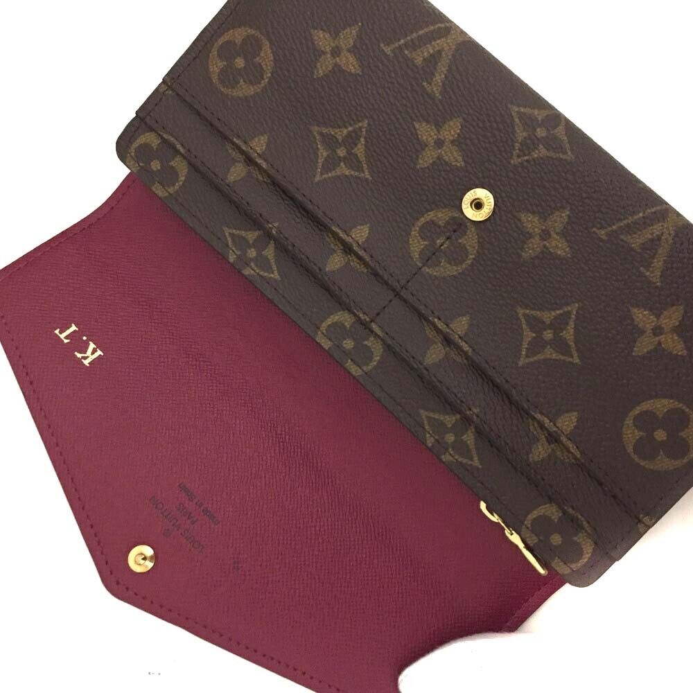 LOUIS VUITTON Monogram Sarah Wallet Fuchsia