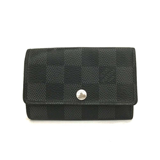 Louis Vuitton Black Damier Graphite Multicles 6 Key Holder Wallet CT4104