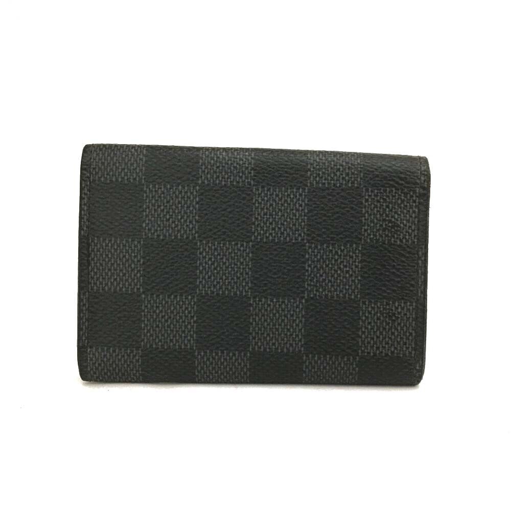 Louis Vuitton Black Damier Graphite Multicles 6 Key Holder Wallet CT4104