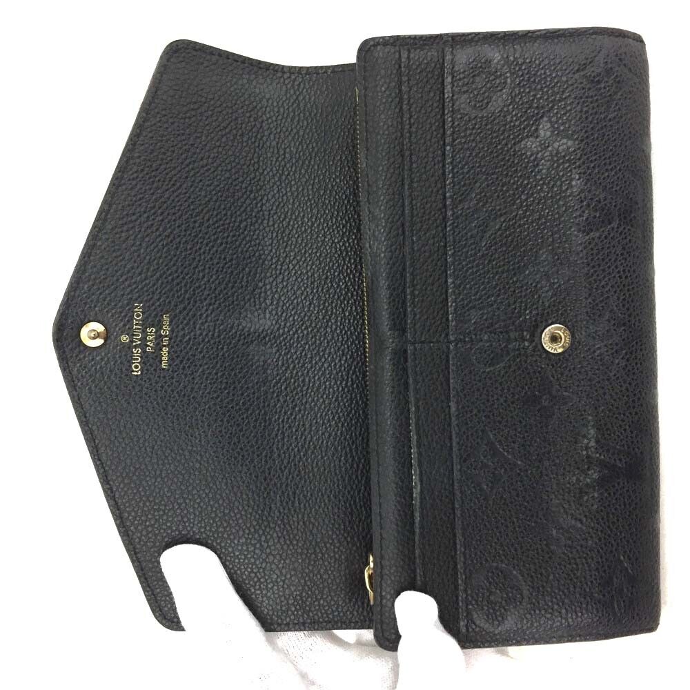 LOUIS VUITTON Empreinte Sarah Wallet NM Black CA1176