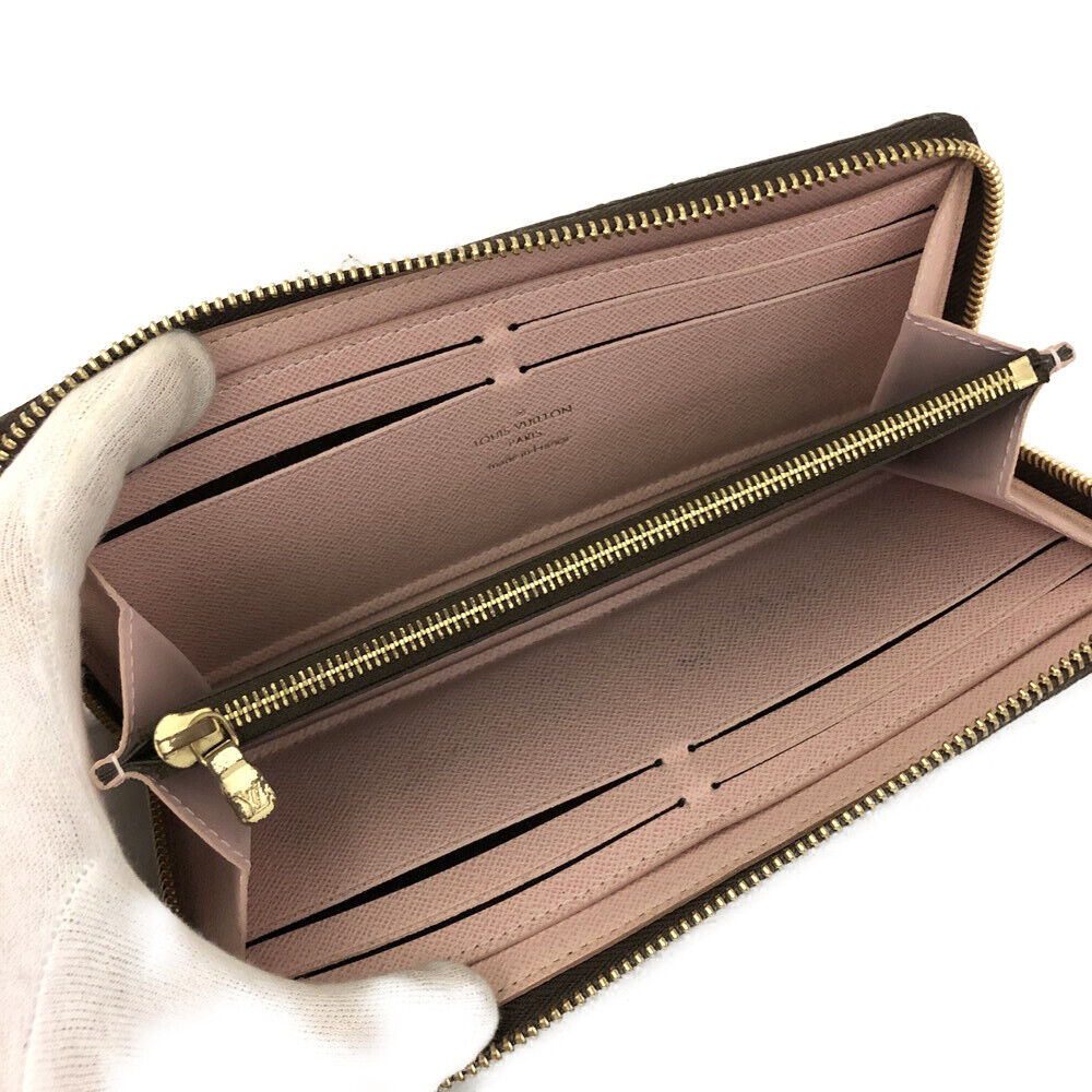 LOUIS VUITTON Monogram Clemence Wallet Rose Ballerine