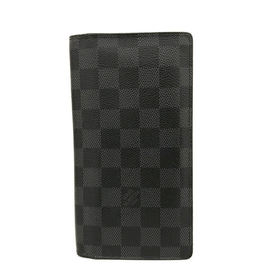 LOUIS VUITTON Damier Graphite Brazza Wallet RI1165