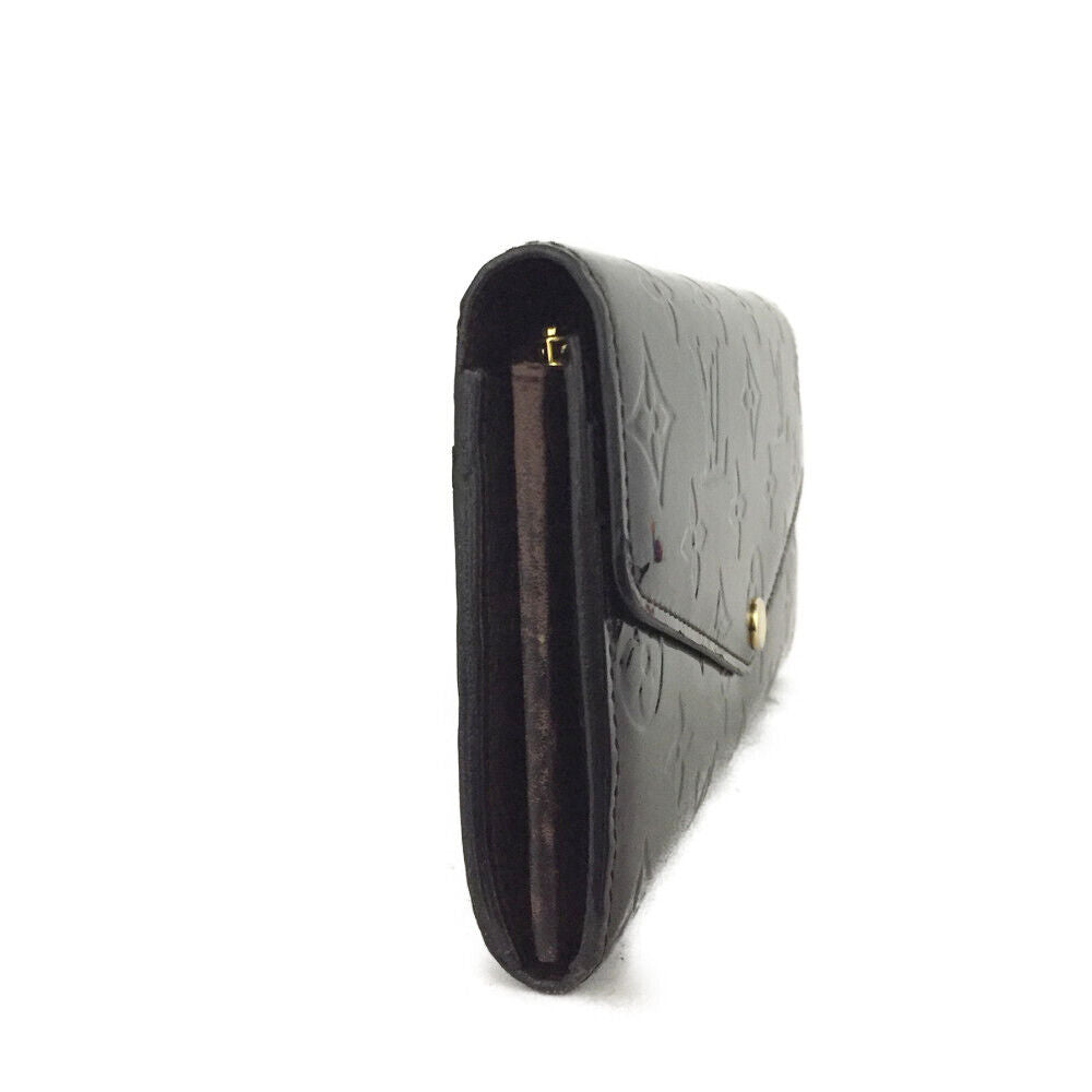 LOUIS VUITTON Vernis Sarah Long Wallet Amarante  TN2134