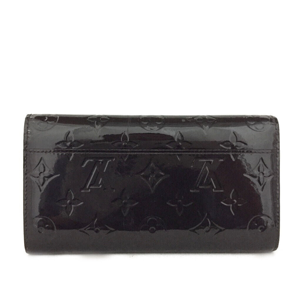 LOUIS VUITTON Vernis Sarah Long Wallet Amarante  TN2134