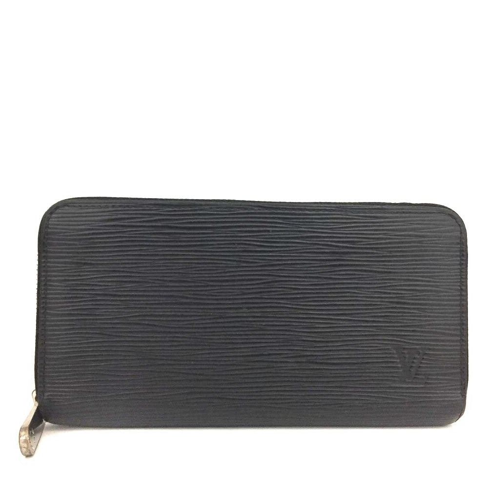 MICROCHIPPED LOUIS VUITTON Epi Leather Zippy Wallet Black