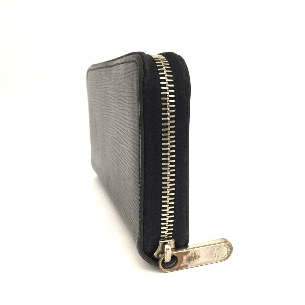 MICROCHIPPED LOUIS VUITTON Epi Leather Zippy Wallet Black