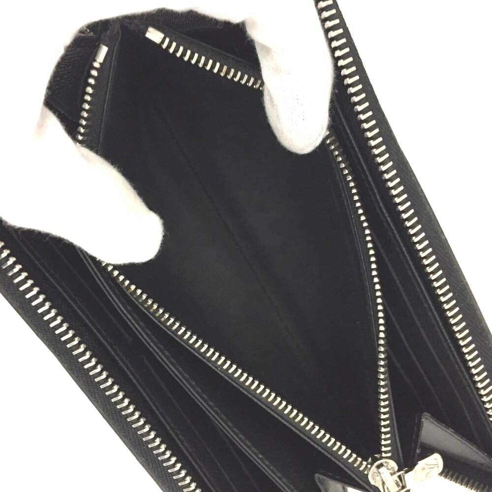 MICROCHIPPED LOUIS VUITTON Epi Leather Zippy Wallet Black