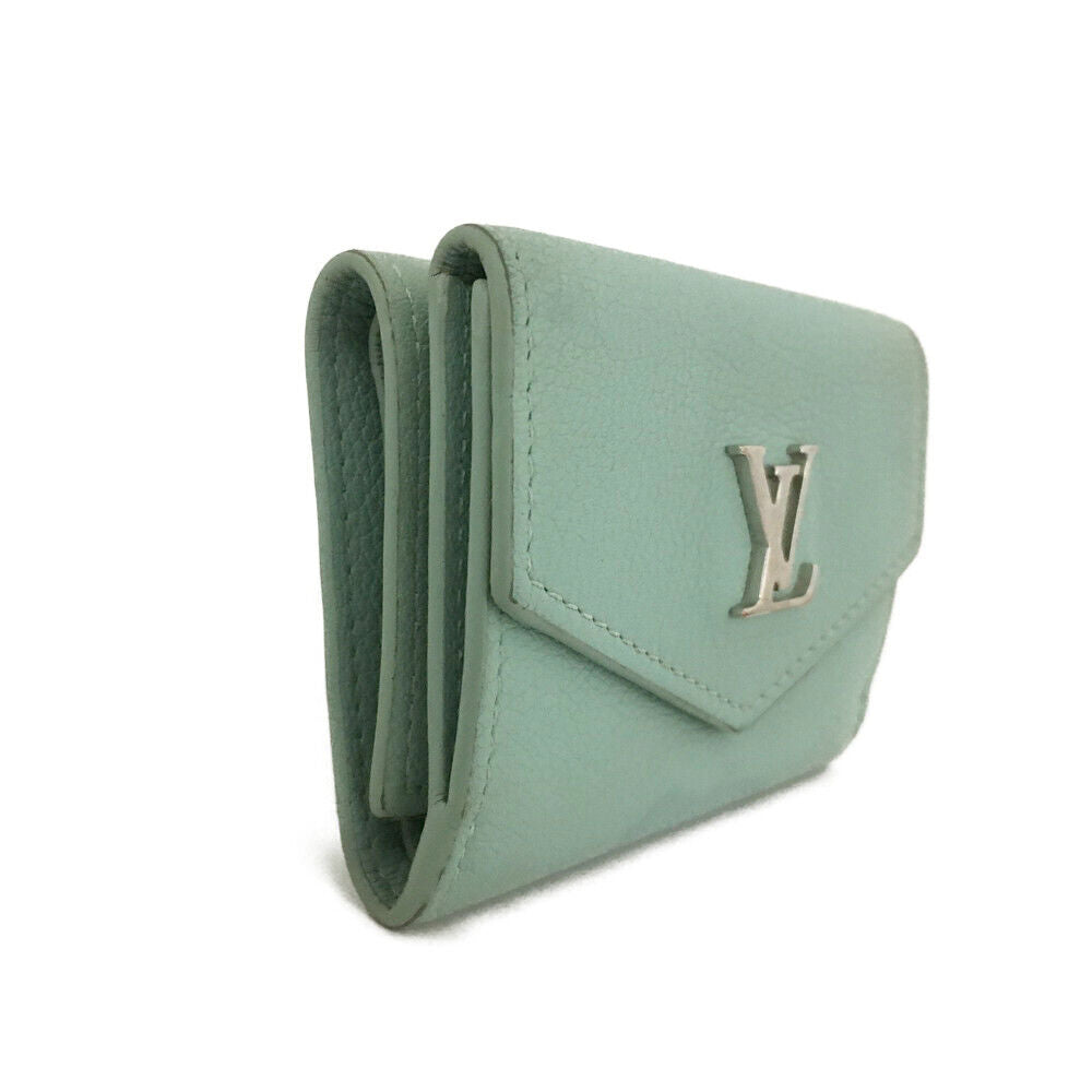 Louis Vuitton Portefeuille Lock Mini Compact Wallet Mist Green