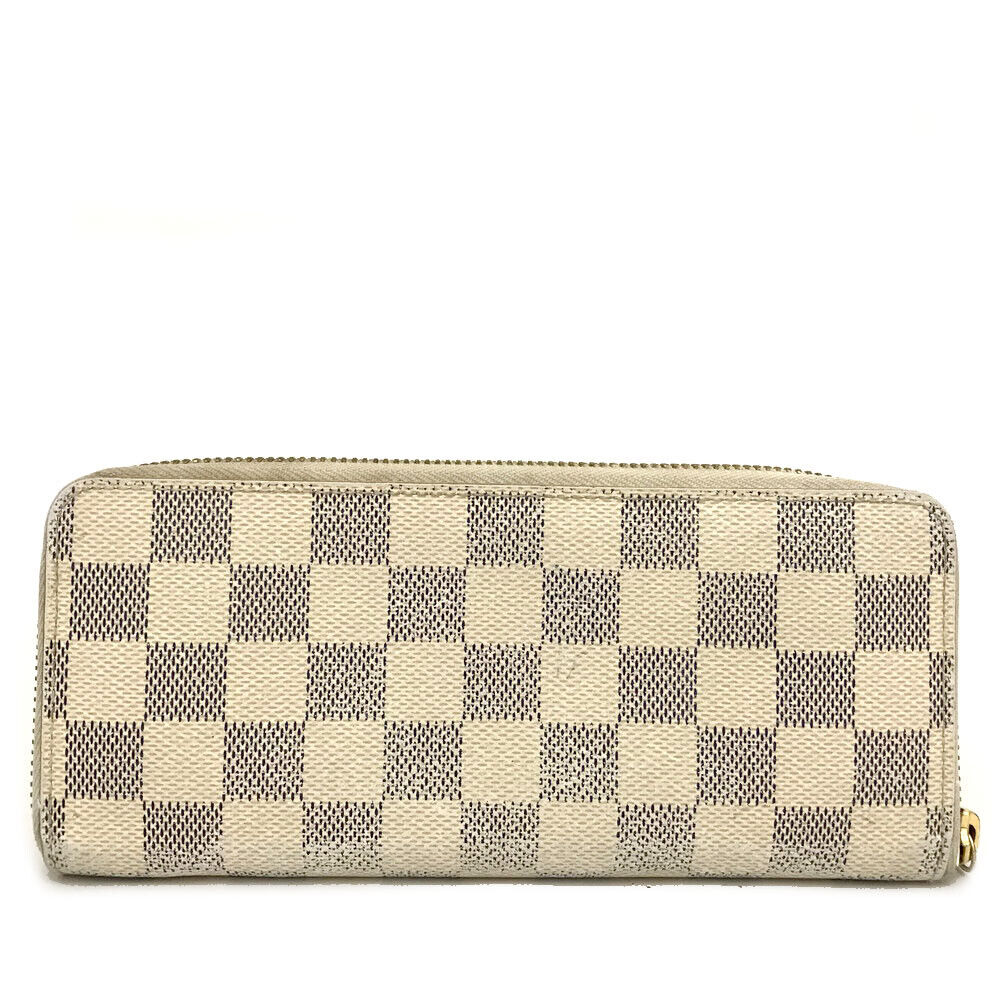 LOUIS VUITTON Damier Azur Clemence Wallet Rose Ballerine  GI4116