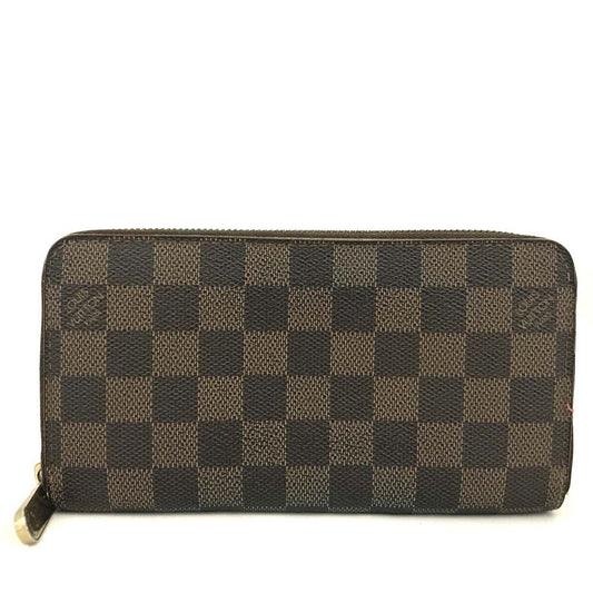 LOUIS VUITTON Damier Ebene Zippy Wallet VI1038
