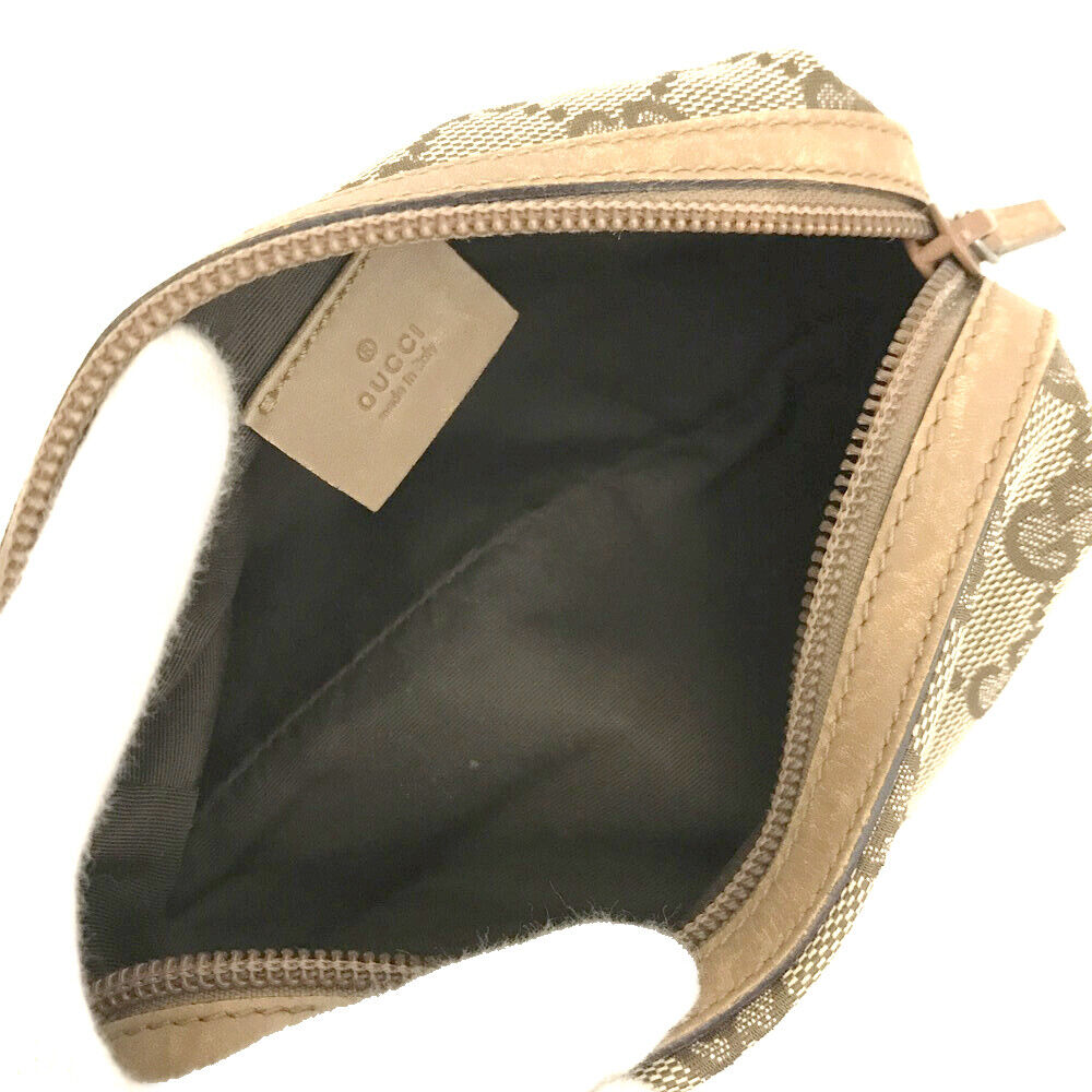 USED GUCCI Monogram Small Balthus Cosmetic Case Beige