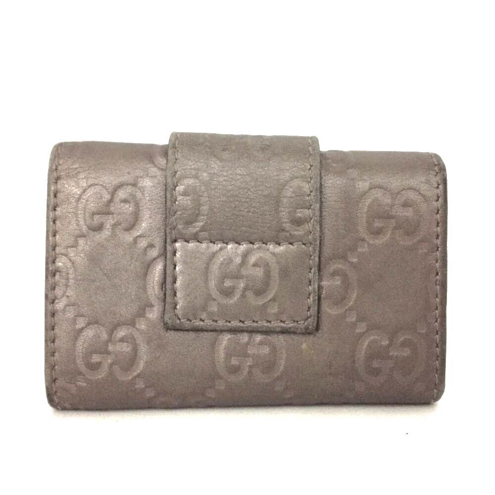 Gucci  Metallic Guccissima Heart Travel Wallet Lavender