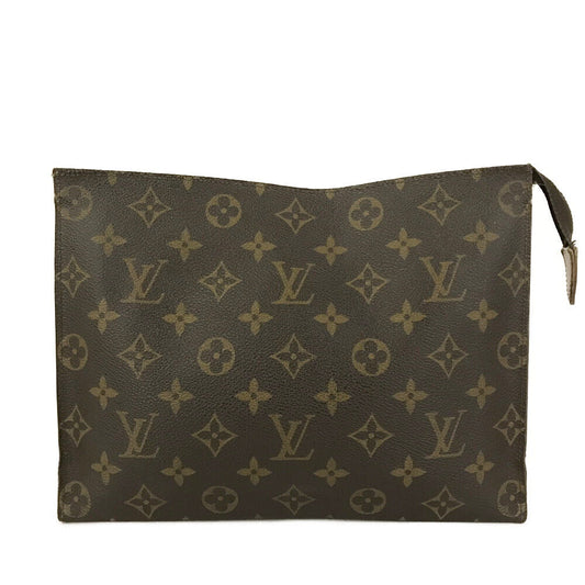 Louis Vuitton  Monogram Toiletry Pouch 26 Brown Interior with Marks