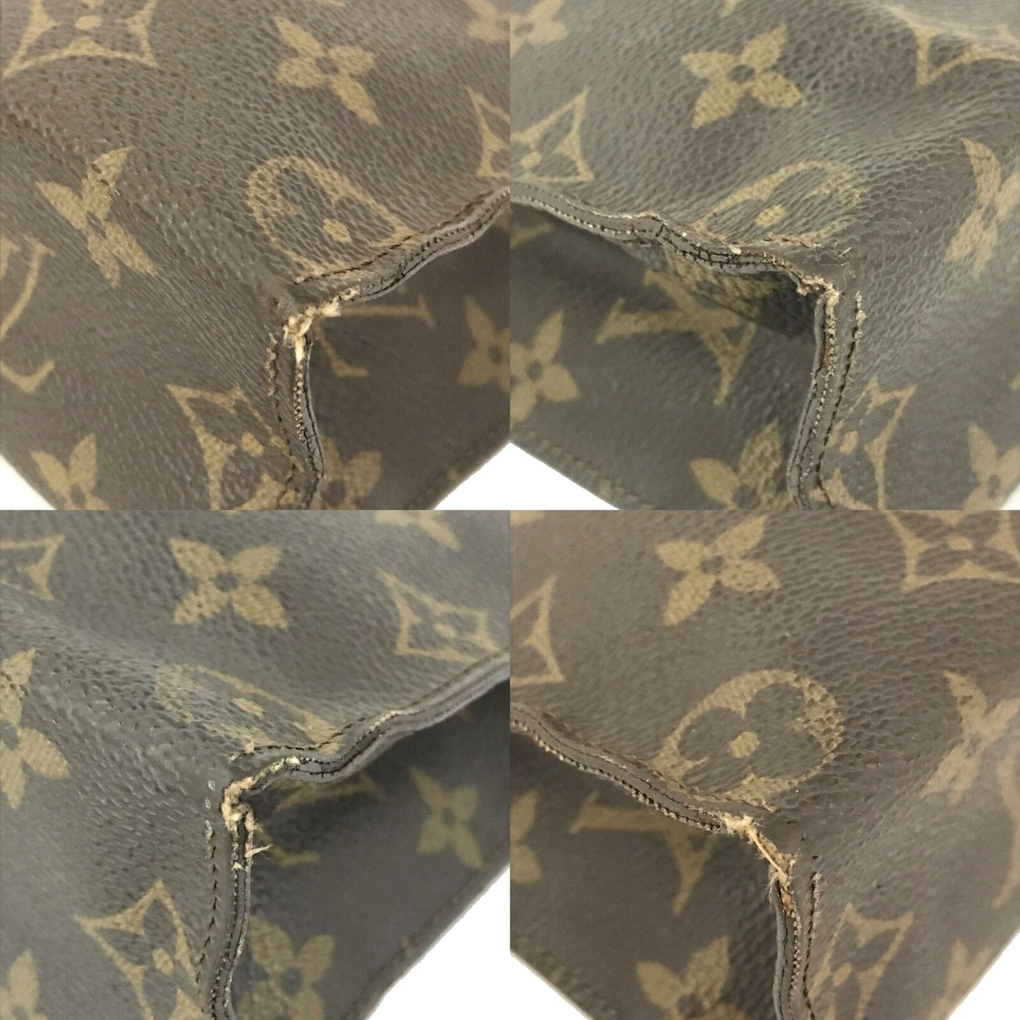 Louis Vuitton  Monogram Toiletry Pouch 26 Brown Interior with Marks