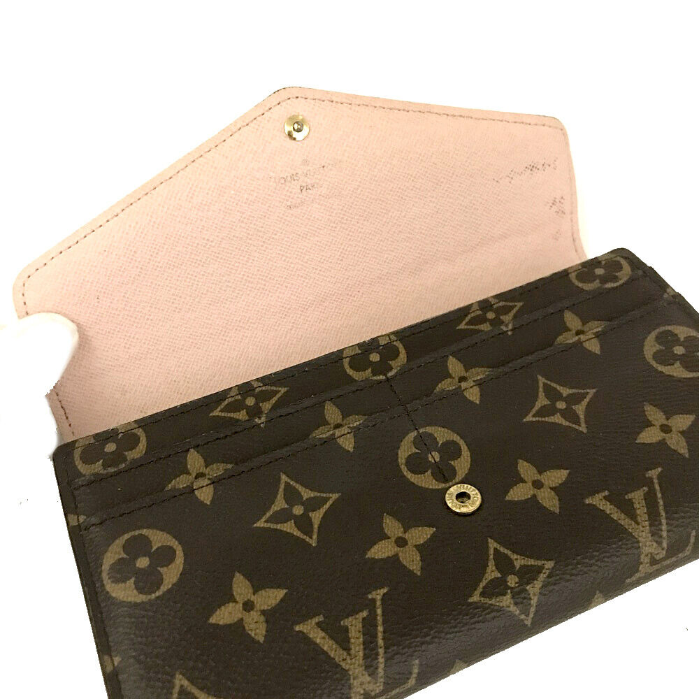 Louis Vuitton  Monogram Sarah Wallet NM Rose Ballerine MS2129