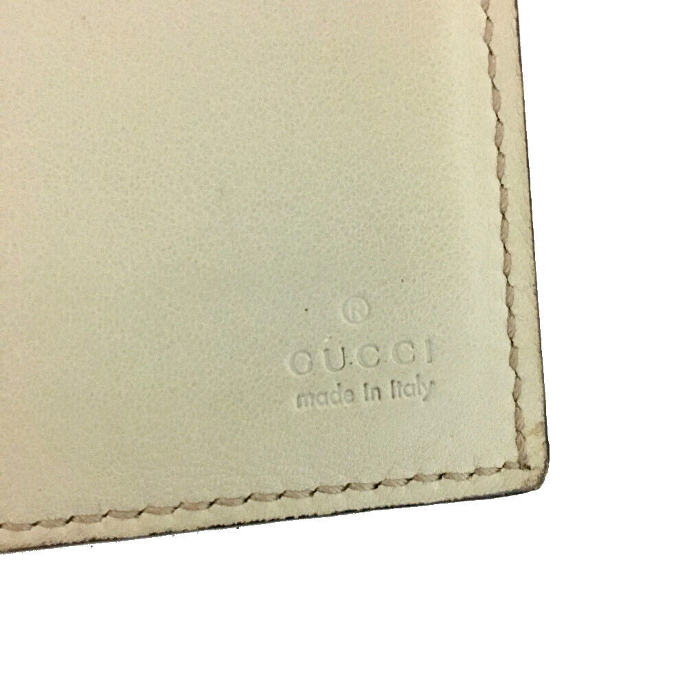 GUCCI Ssima GG Logo Leather Card Case