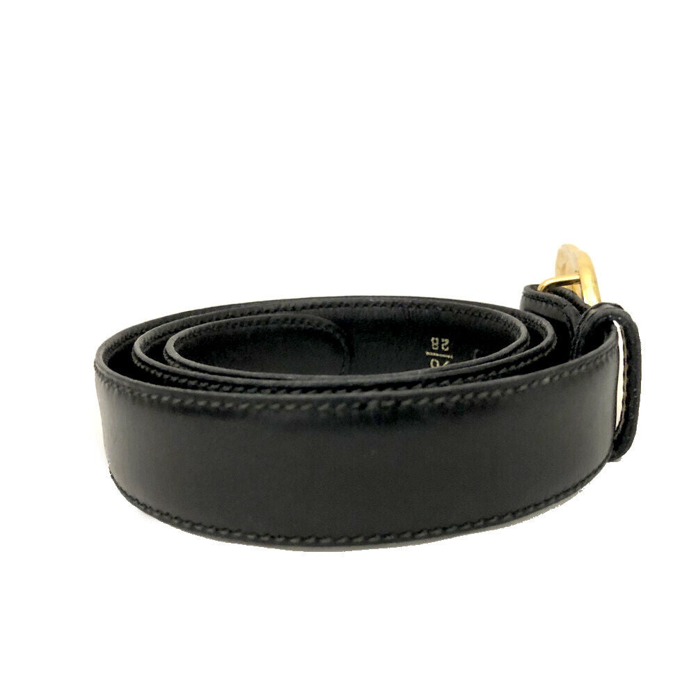 PRE-ORDER Gucci  Calfskin Double G 20mm Belt 70 28 Black