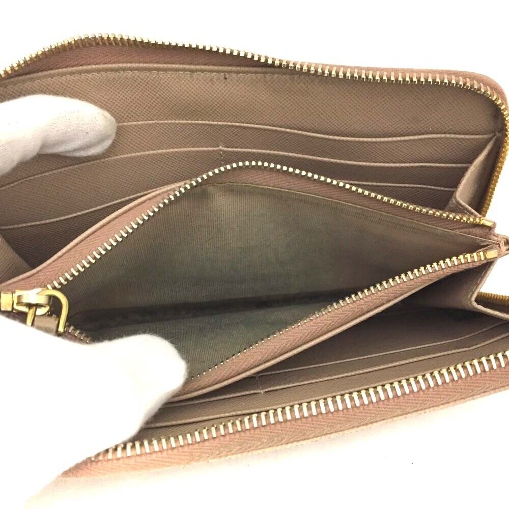 Preorder  PRADA Saffiano Metal Zip Around Wallet Sabbia