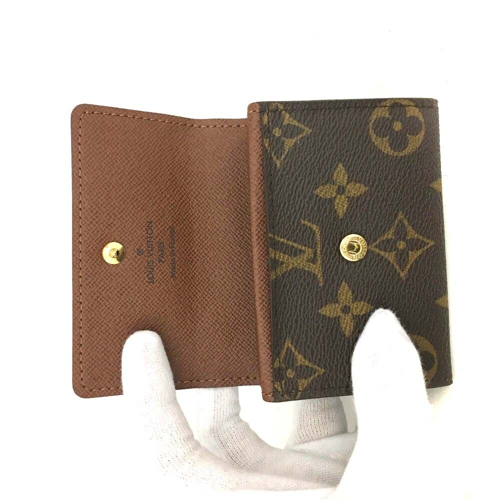 LOUIS VUITTON Monogram Porte-Monnaie Plat Coin Purse