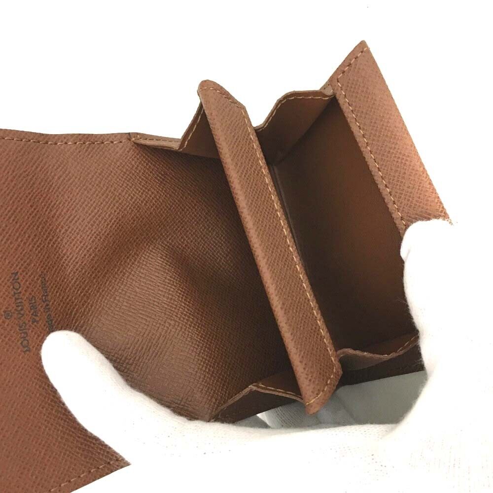 LOUIS VUITTON Monogram Porte-Monnaie Plat Coin Purse