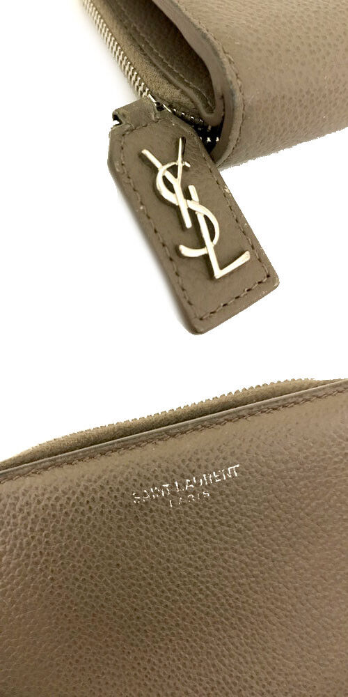 Saint Laurent Cassandra Leather Bifold Wallet Purse