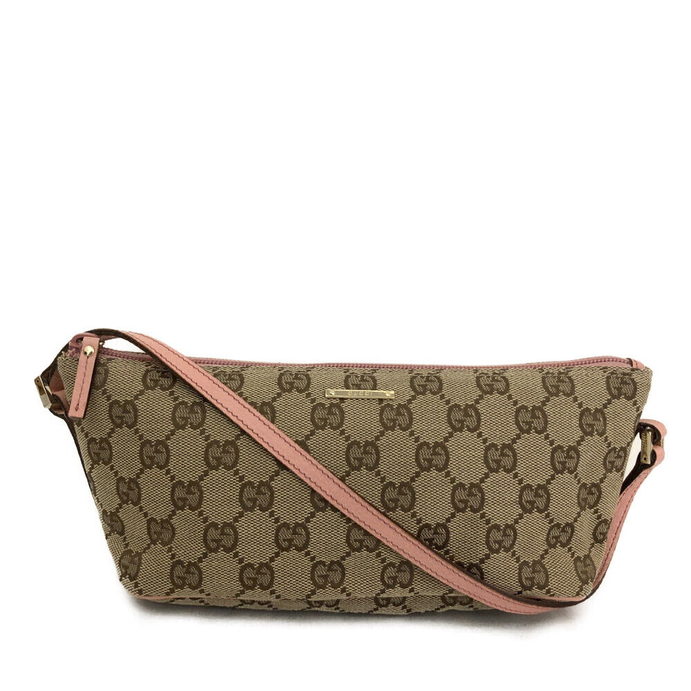 GUCCI Monogram Boat Pochette Pink