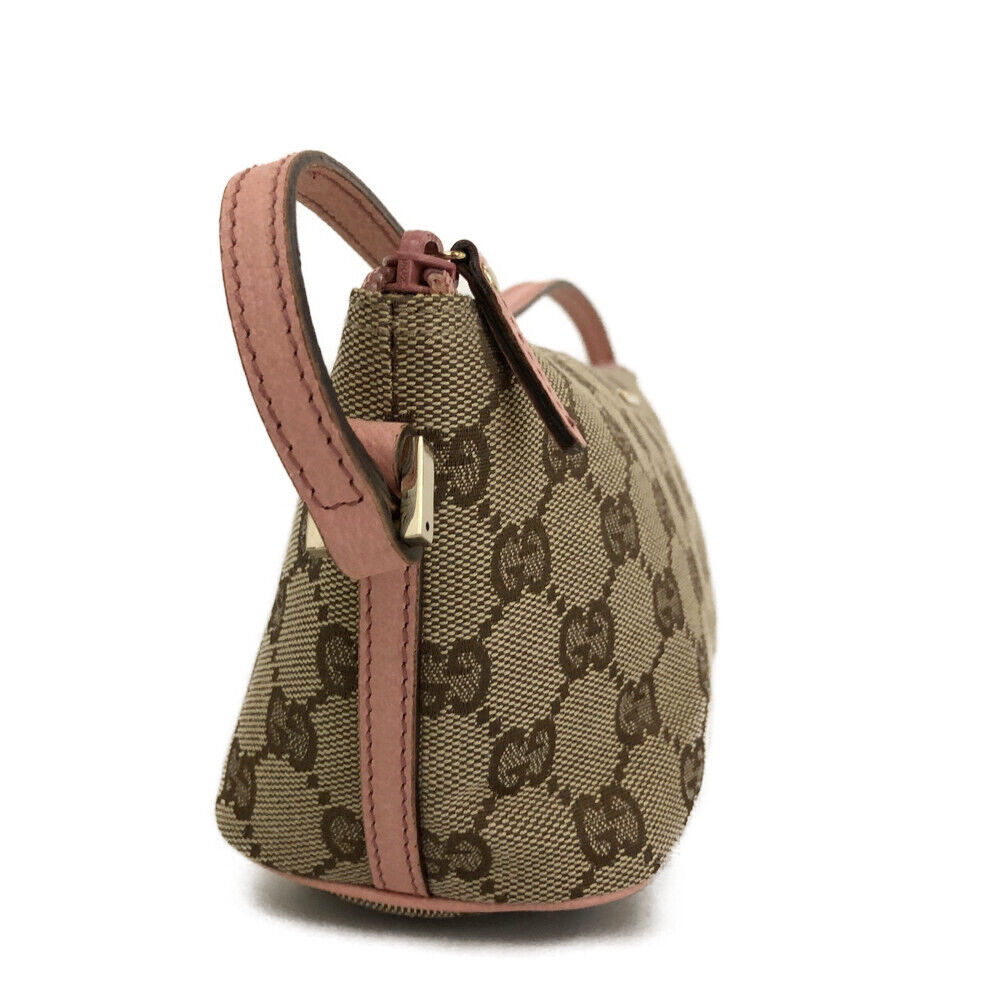 GUCCI Monogram Boat Pochette Pink