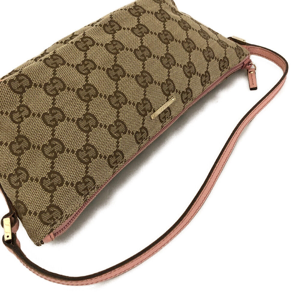 GUCCI Monogram Boat Pochette Pink