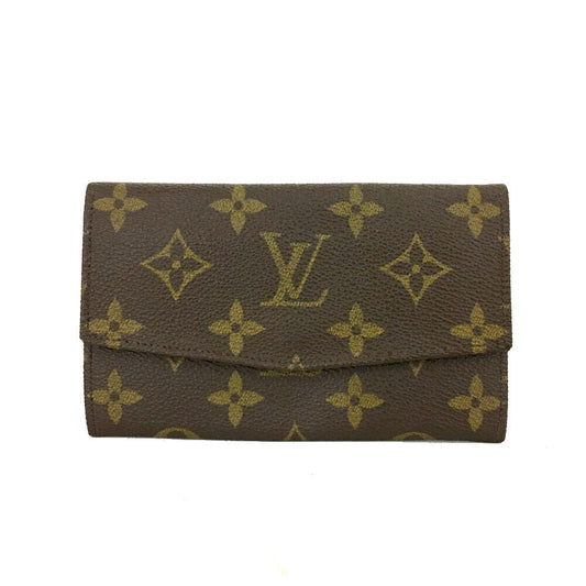 USED Louis Vuitton Monogram Porte-Monnaie Billets Tresor Wallet