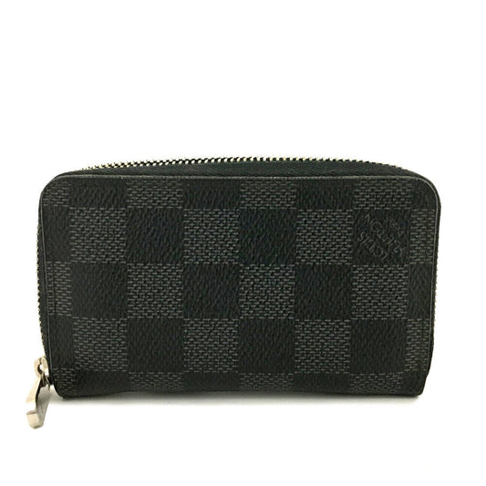 LOUIS VUITTON Damier Graphite Zippy Coin Purse Vertical