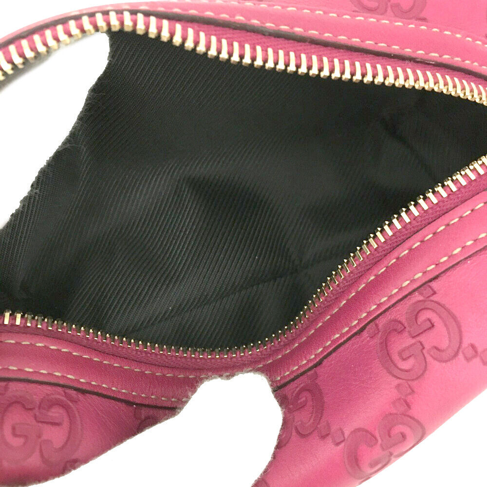GUCCI Guccissima Small Cosmetic Pouch Pink