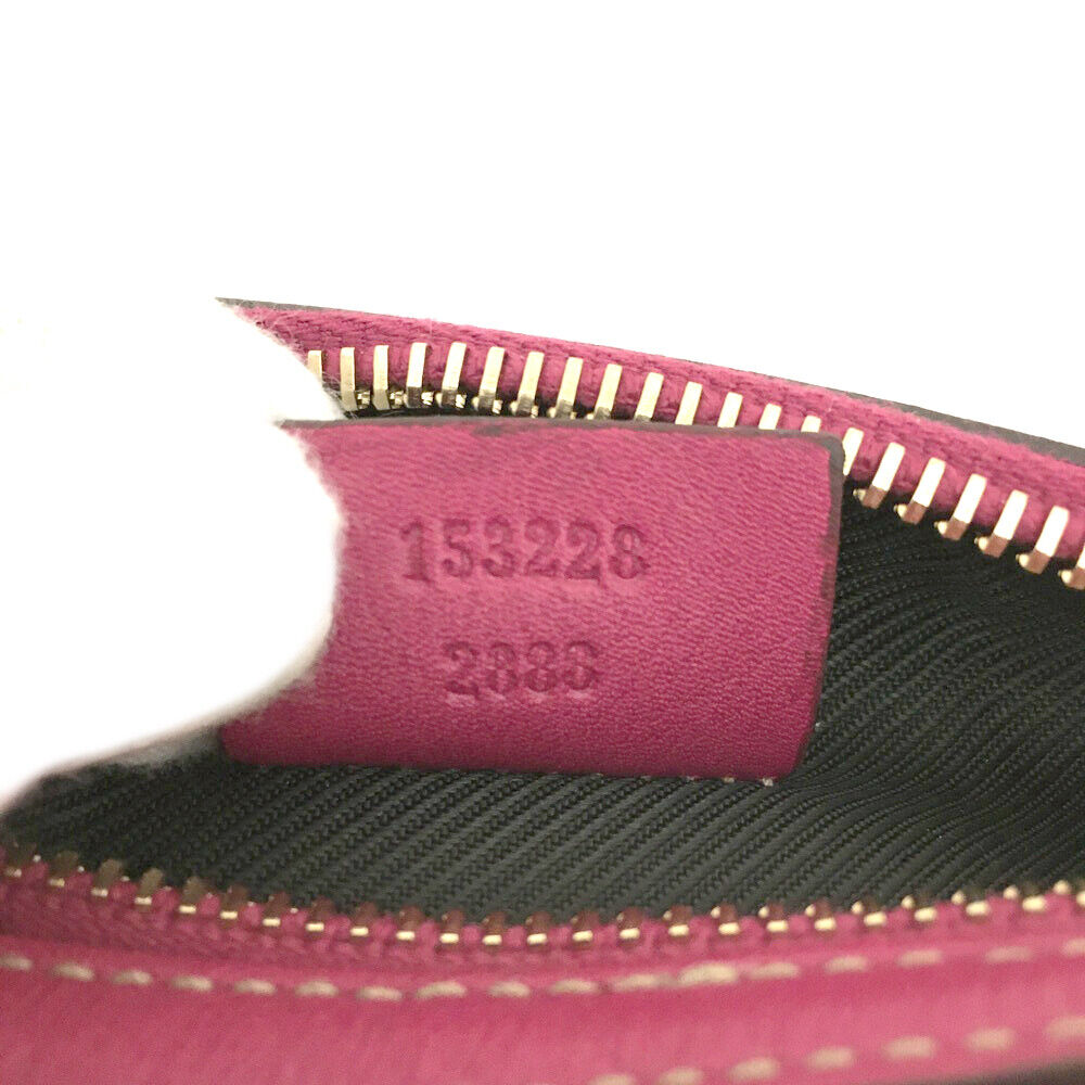 GUCCI Guccissima Small Cosmetic Pouch Pink