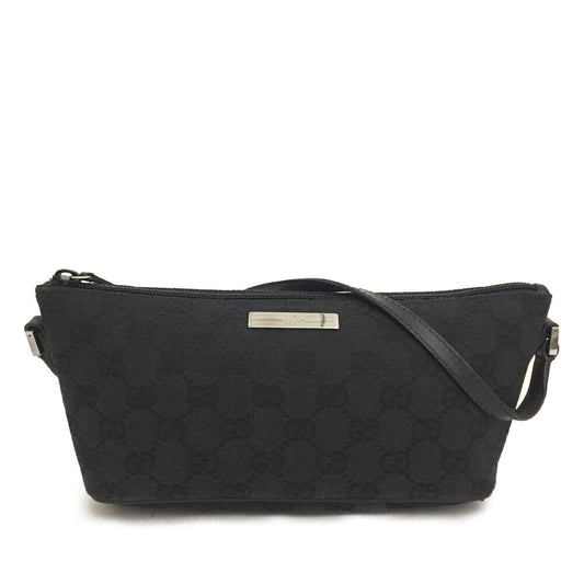 GUCCI Monogram Boat Pochette Black