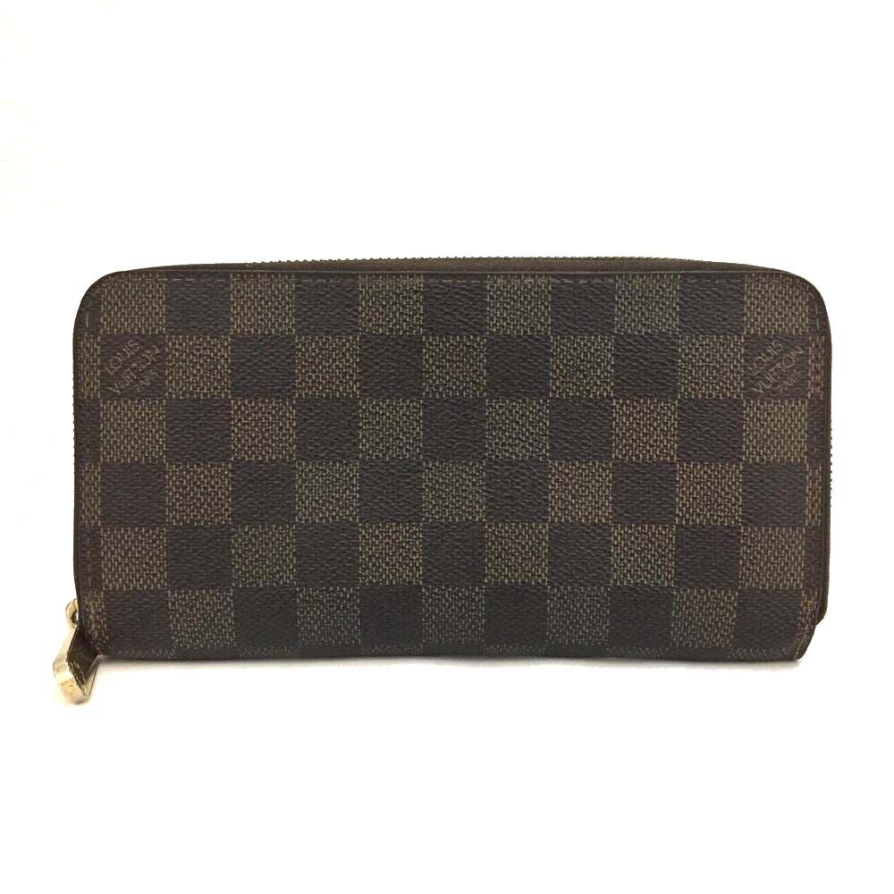 USED Louis Vuitton Damier Ebene Zippy Wallet CA1029