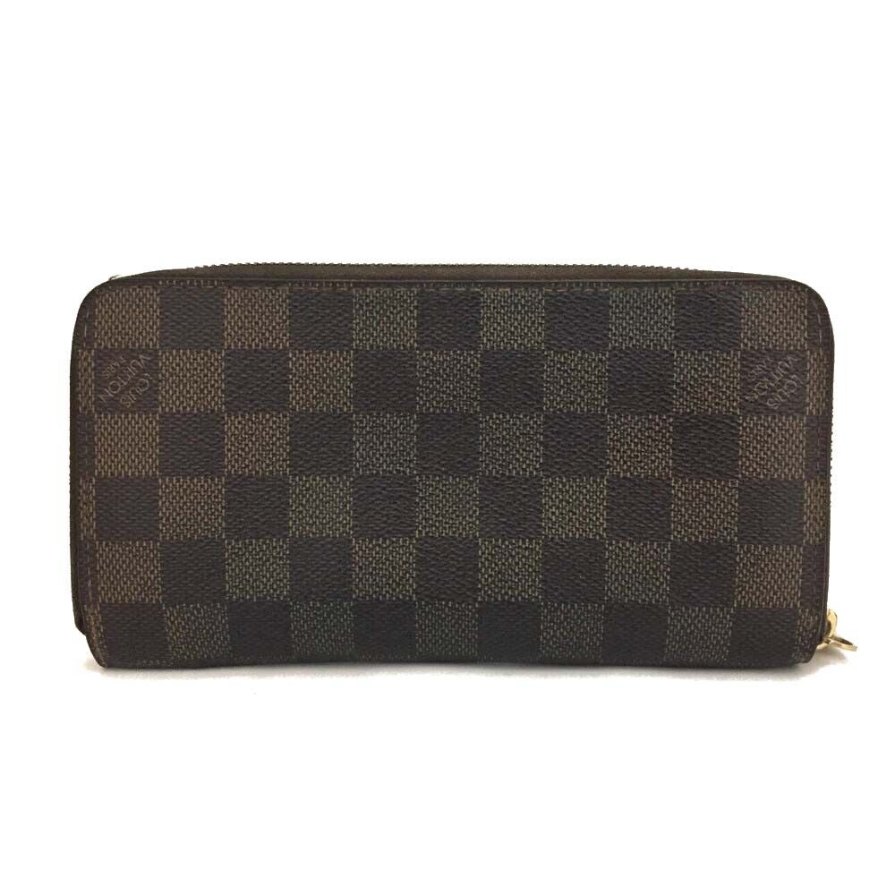 USED Louis Vuitton Damier Ebene Zippy Wallet CA1029