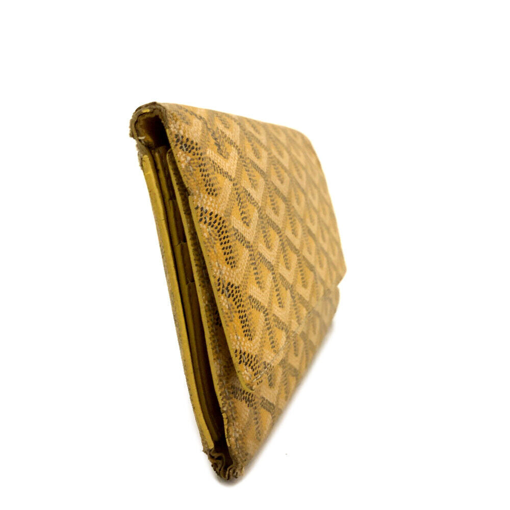 GOYARD Goyardine Long Bi-Fold Wallet Yellow