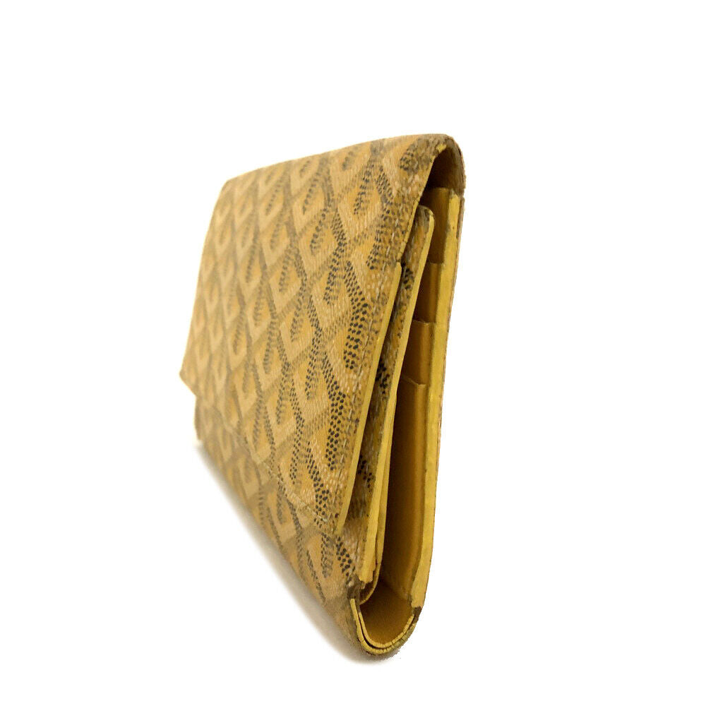 GOYARD Goyardine Long Bi-Fold Wallet Yellow