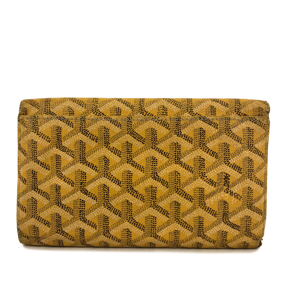 GOYARD Goyardine Long Bi-Fold Wallet Yellow