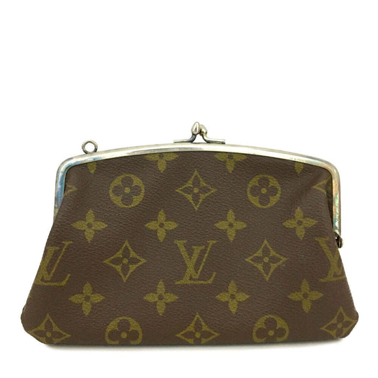 LOUIS VUITTON Monogram Kisslock Coin Purse #2