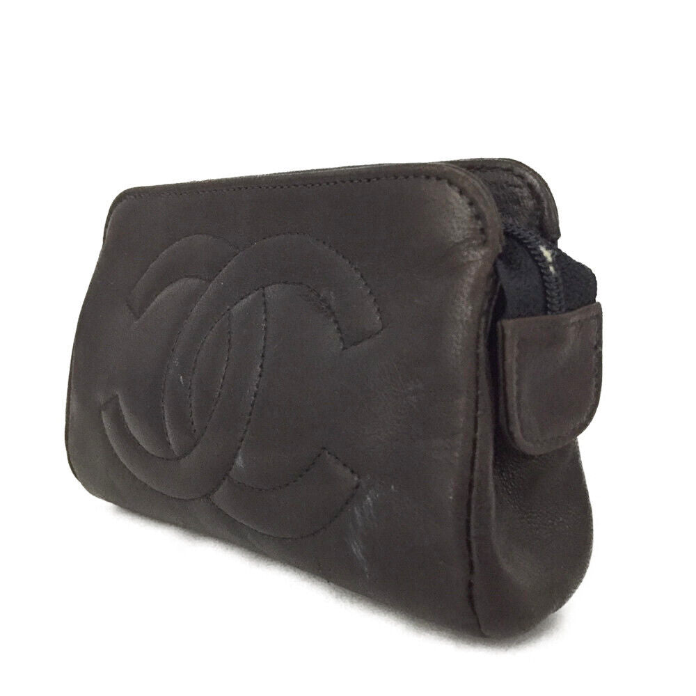 CHANEL Timeless CC Cosmetic Pouch Bag Black