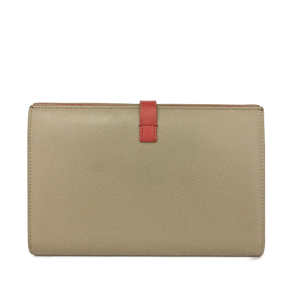 CELINE Calfskin Large Multifunction Strap Wallet Red