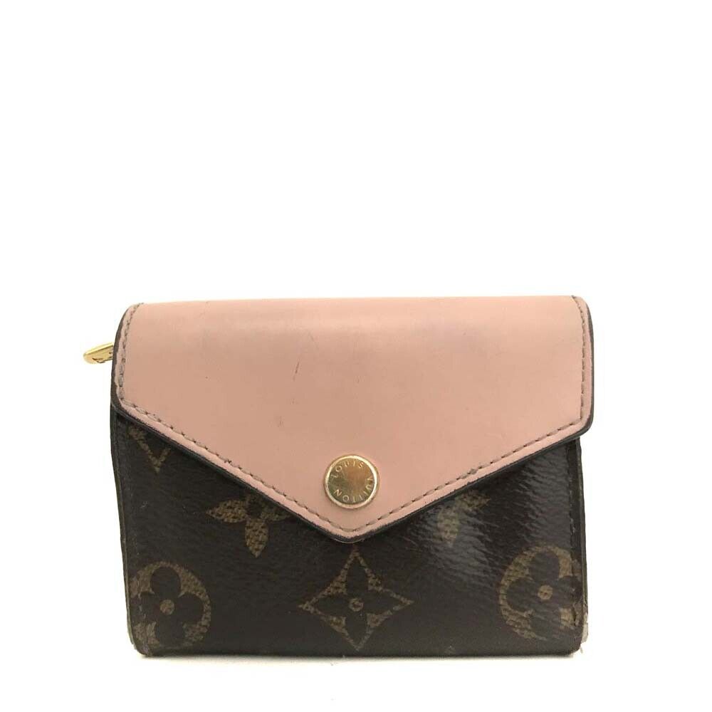 LOUIS VUITTON Monogram Zoe Wallet Rose Ballerine MI4179