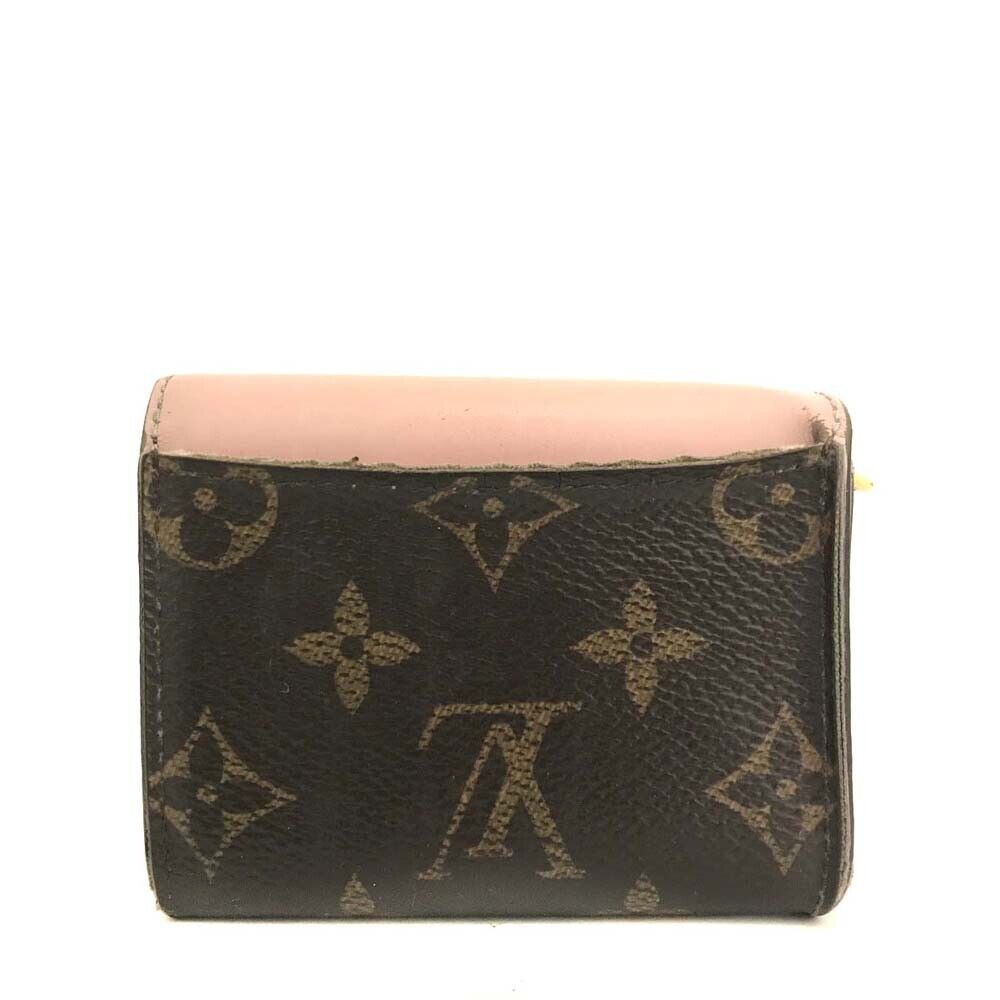 LOUIS VUITTON Monogram Zoe Wallet Rose Ballerine MI4179