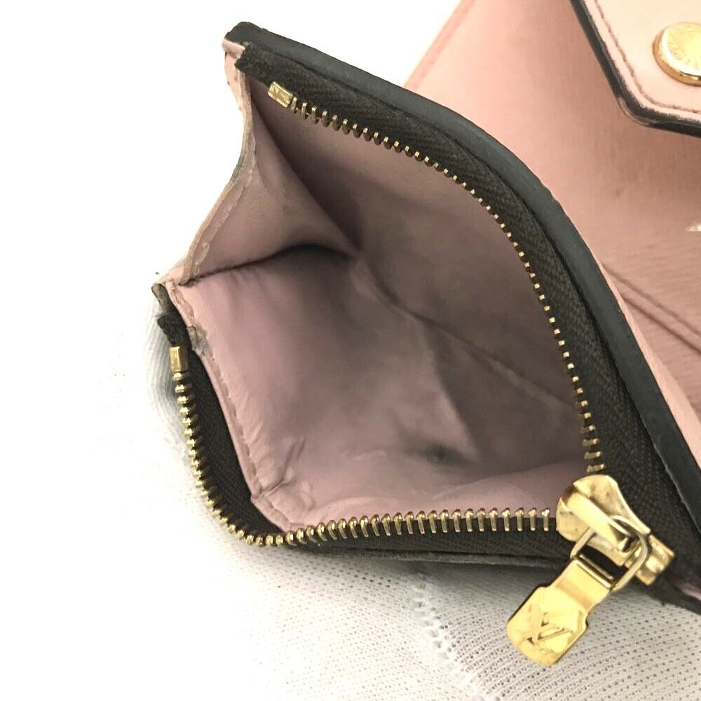 LOUIS VUITTON Monogram Zoe Wallet Rose Ballerine MI4179