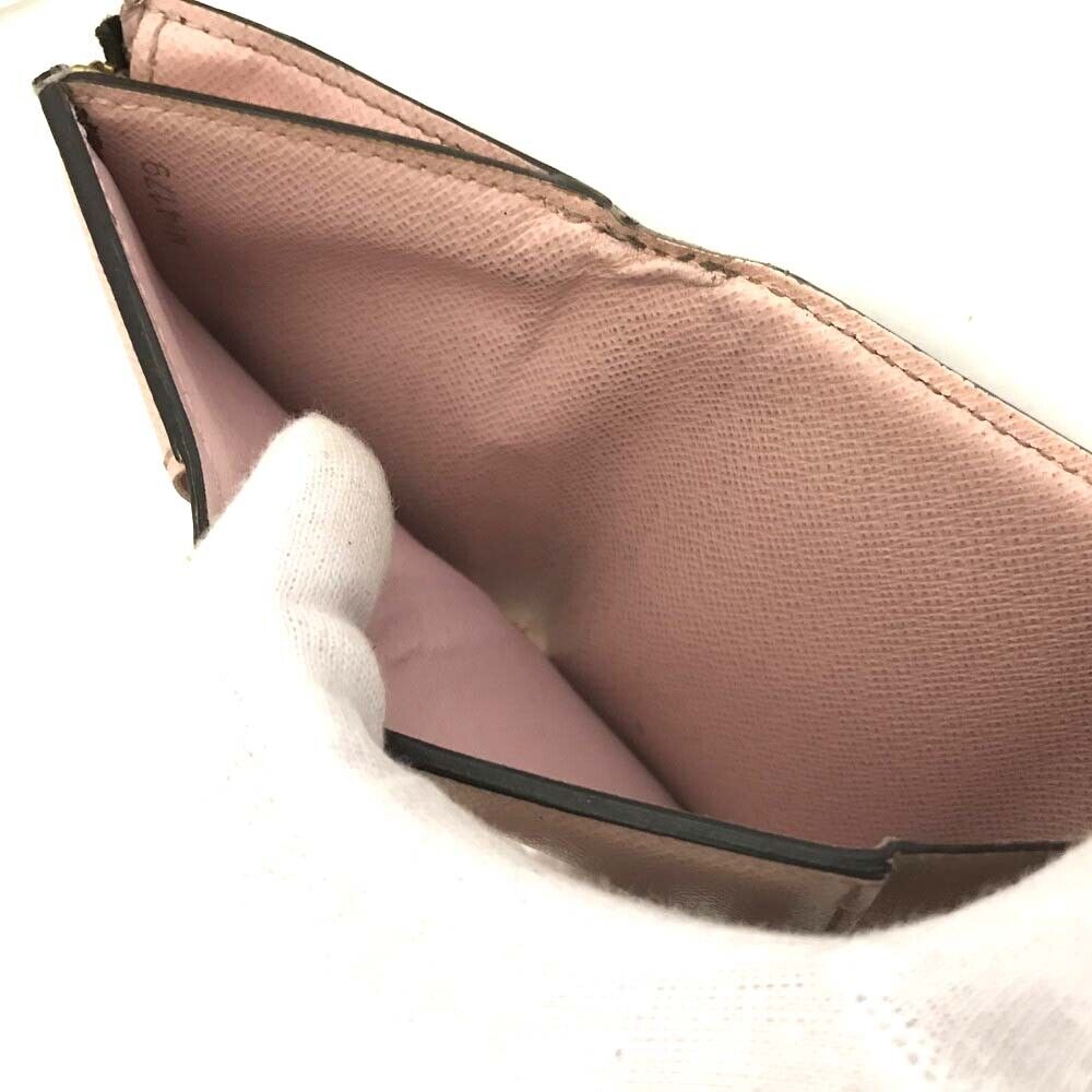 LOUIS VUITTON Monogram Zoe Wallet Rose Ballerine MI4179