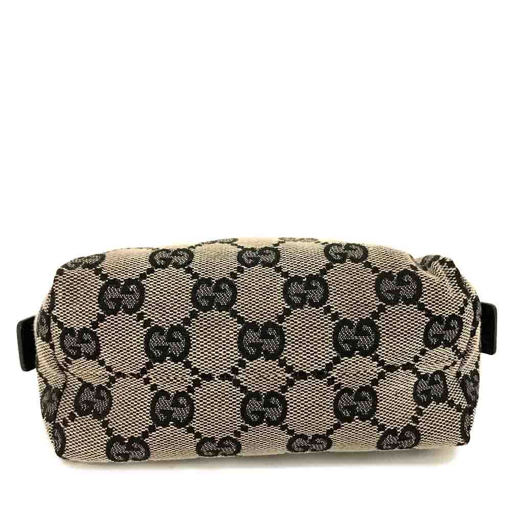 GUCCI Monogram Small Cosmetic Case Dark Brown