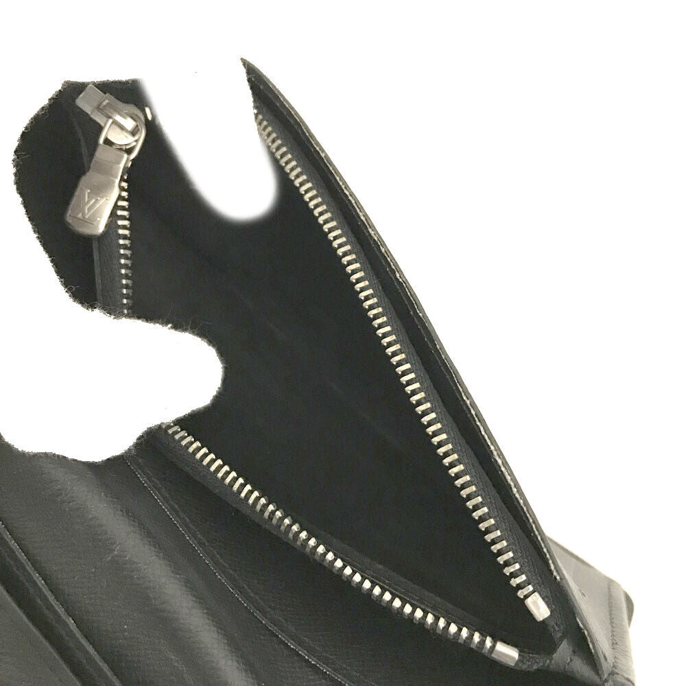 LOUIS VUITTON Damier Graphite Pixel Brazza Wallet Blue TA4126